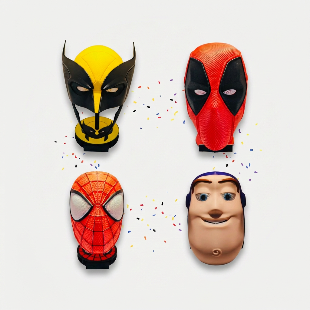 Character Inspired Masks & Stands
