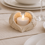 Angel Wing Heart Tealight Holder