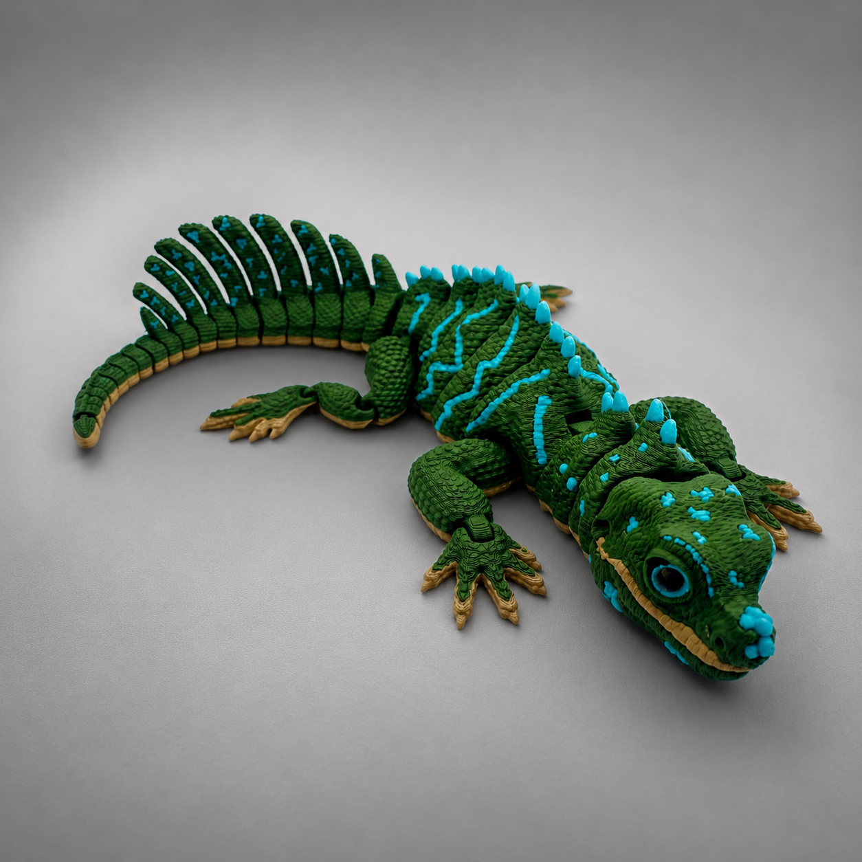 Articulated Iguana Figure