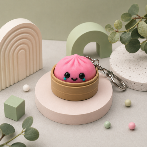 Baby Dumpling Clicker Keyring