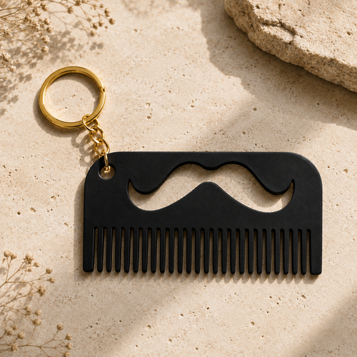 Beard Comb Keyring