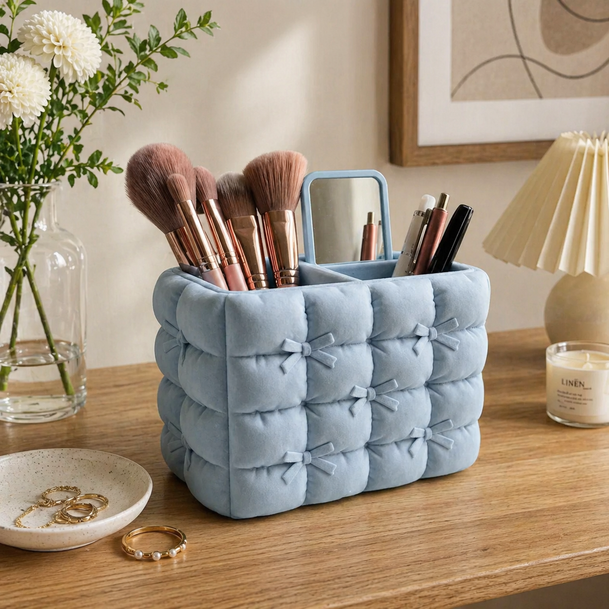 Quilted Makeup & Vanity Organiser