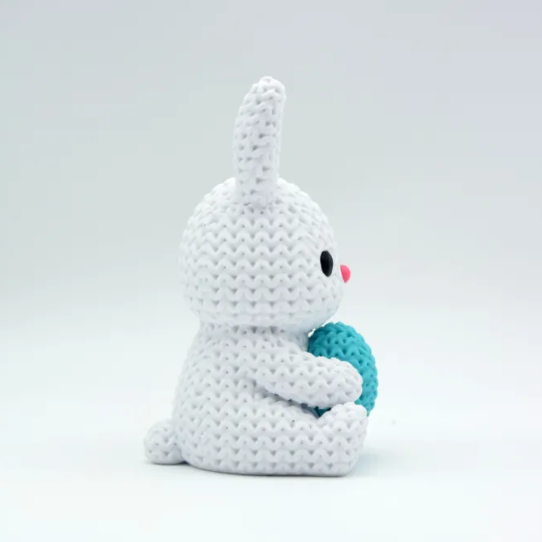 Knitted Bunny with Easter Egg