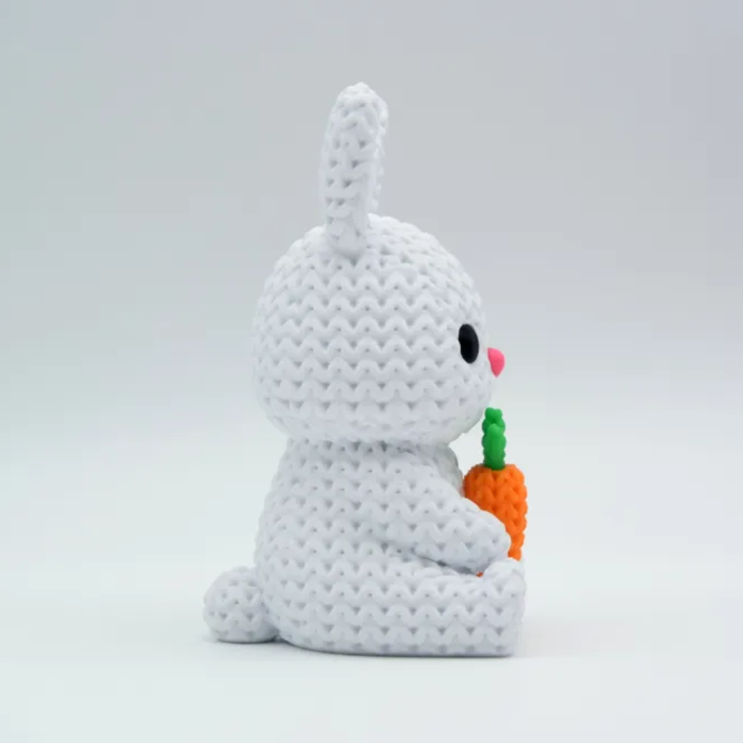 Knitted Bunny with Carrot