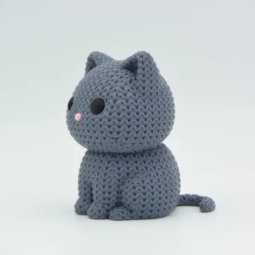 Knitted Cat side
