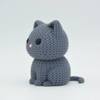 Knitted Cat side