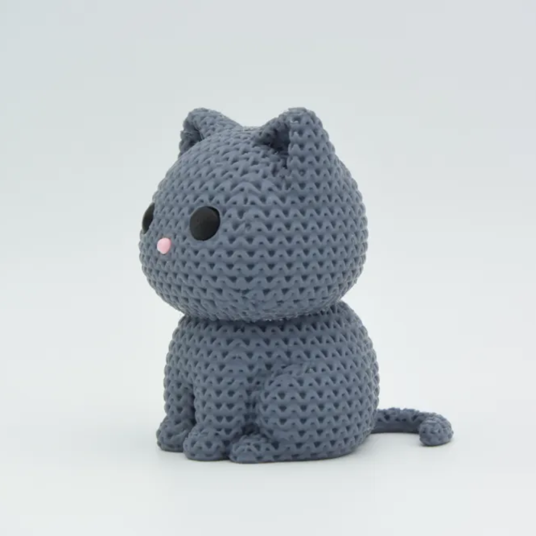 Knitted Cat side