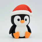 Knitted Christmas Penguin
