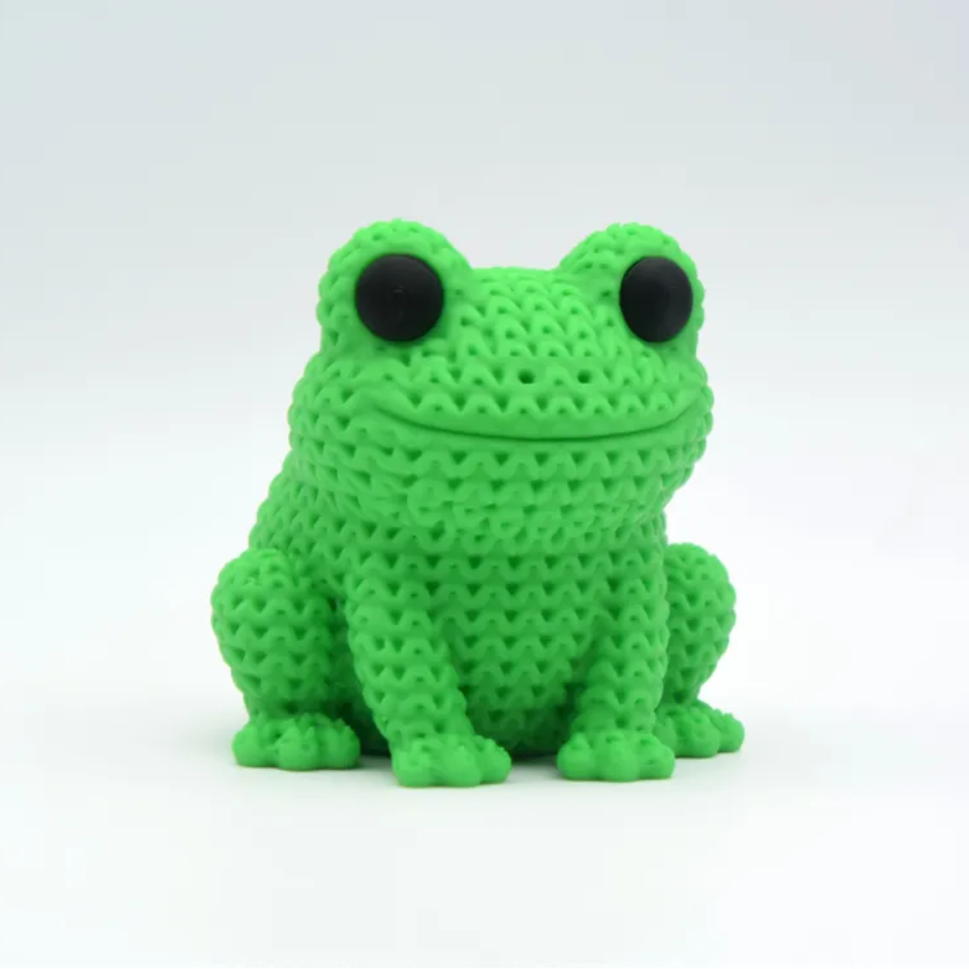 Knitted Frog
