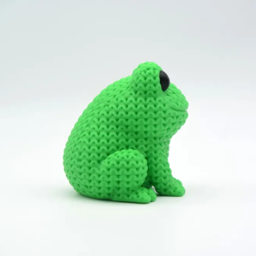 Knitted Frog
