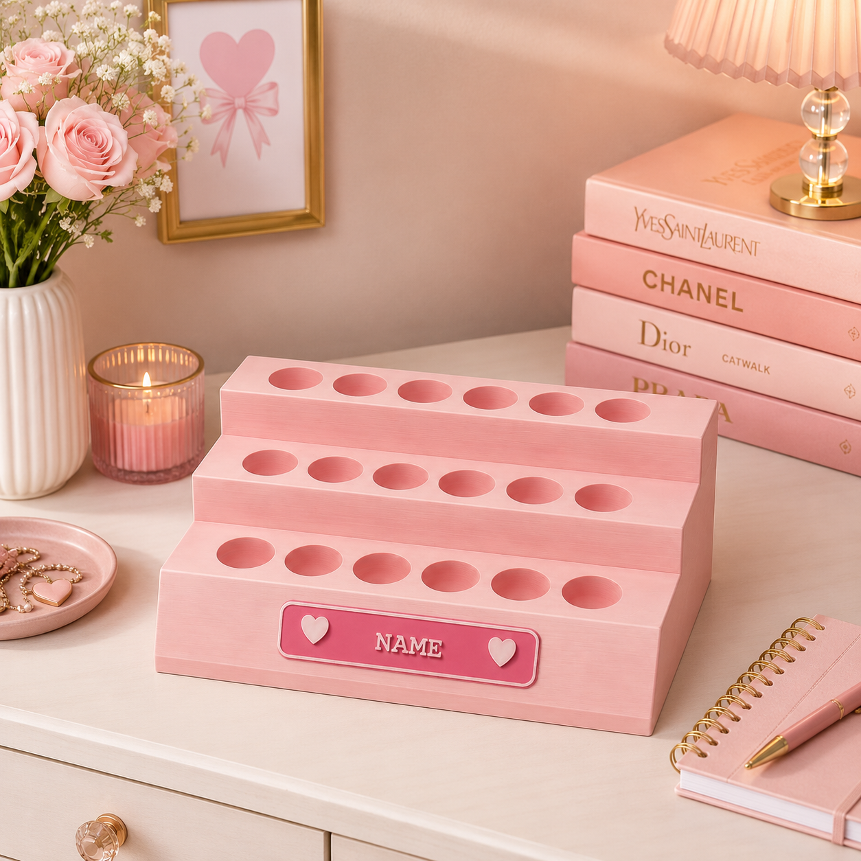 PLouise Personalised 3-Tier Lip Oil Display Stand