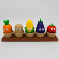 Pop-Eyed Tomato Plant Pot Family