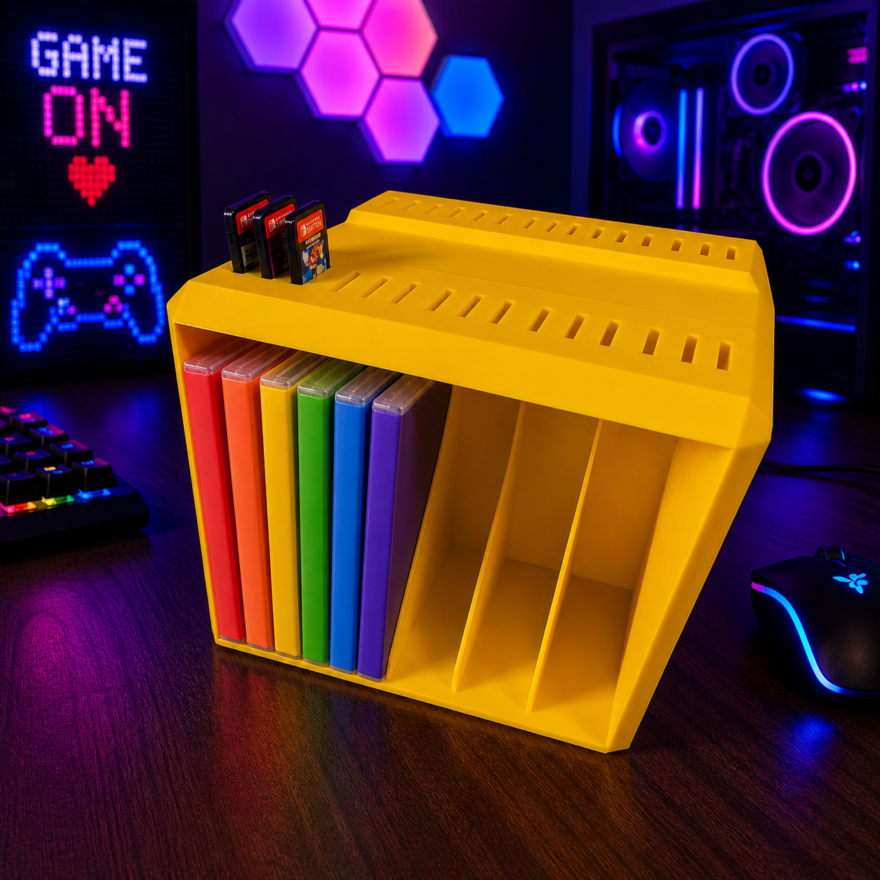 Question Mark Cube Game Holder
