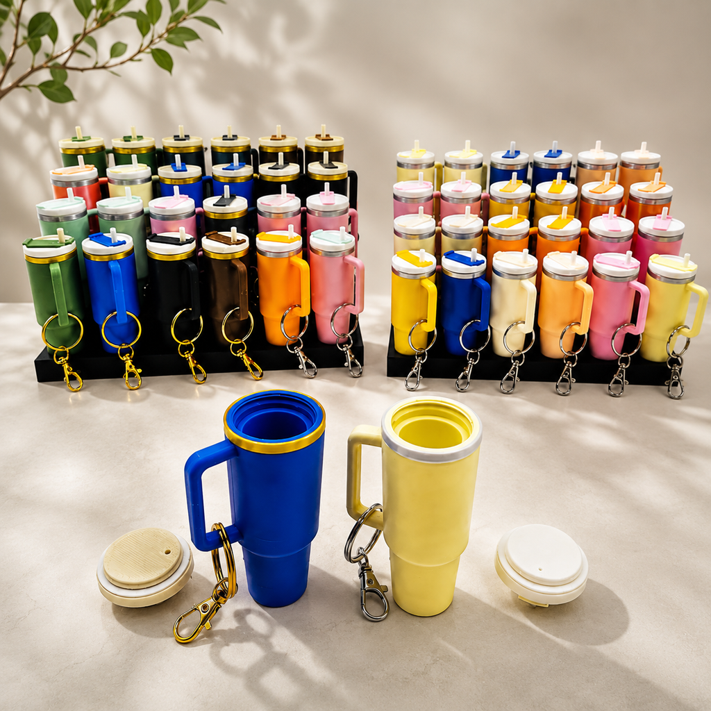 Stanley-Style Tumbler Keyring Family
