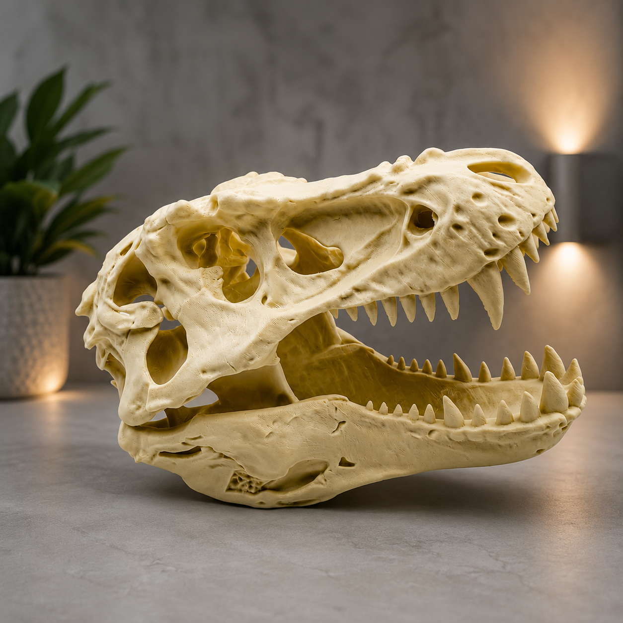 T-Rex Skull Replica — 3D Printed Dinosaur Decoration