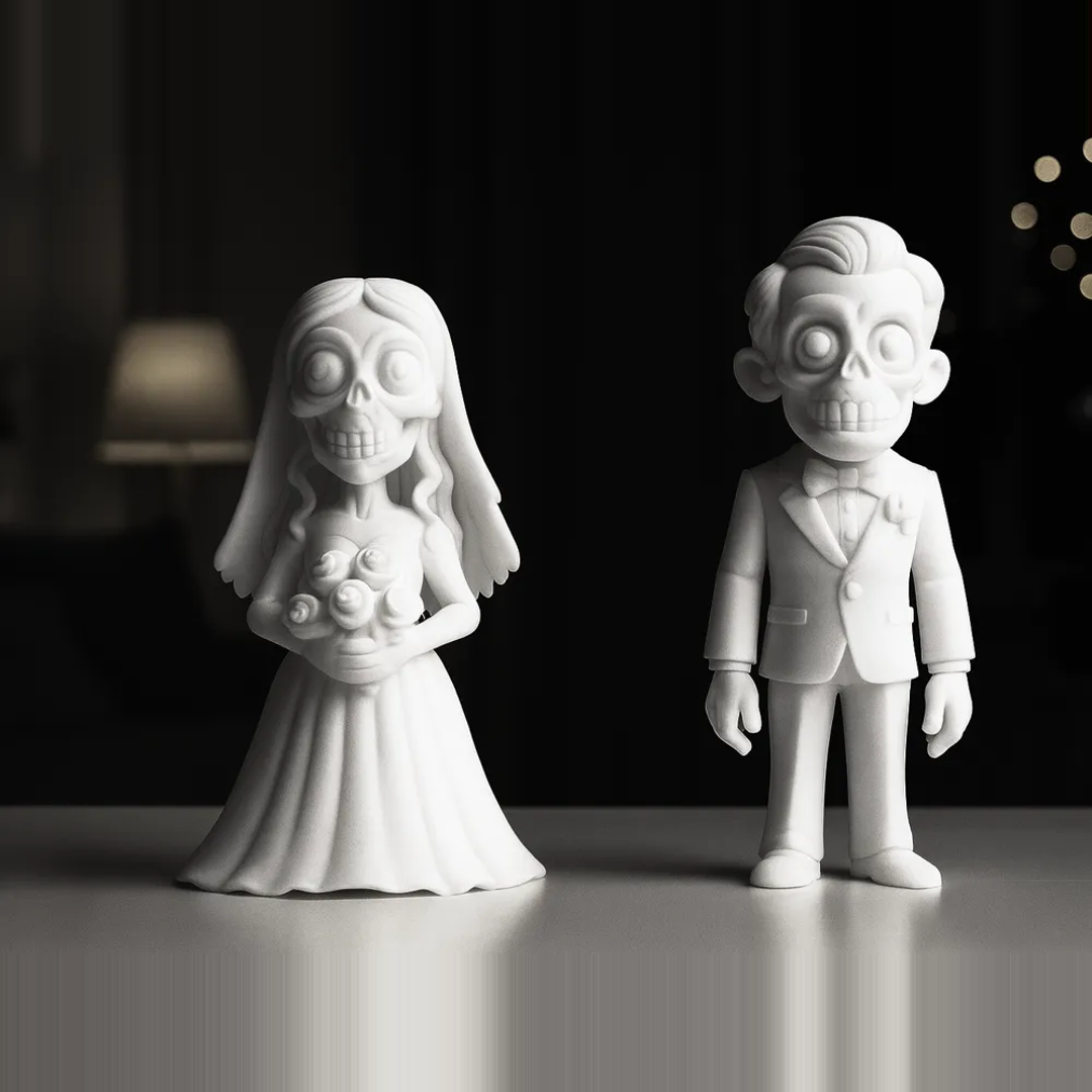 Till Death Do Us Part — Wedding Skull Couple